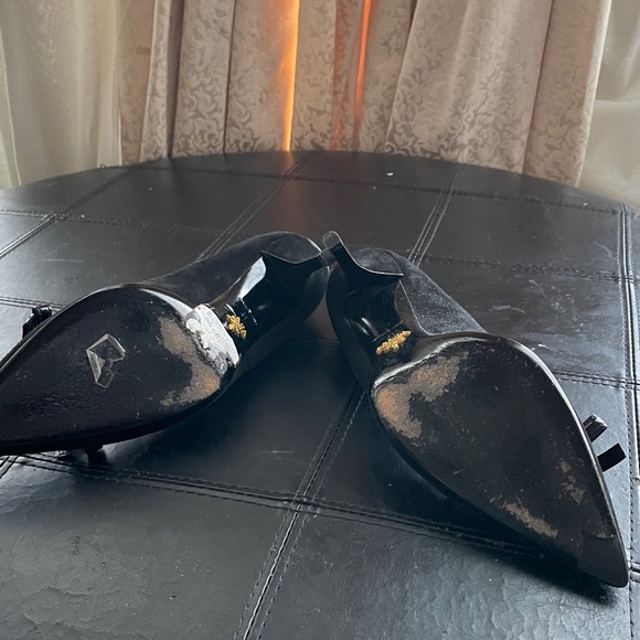 GONE!!Vintage Prada! A sophisticated black suede heel ready for your taking! - Picture 4 of 4
